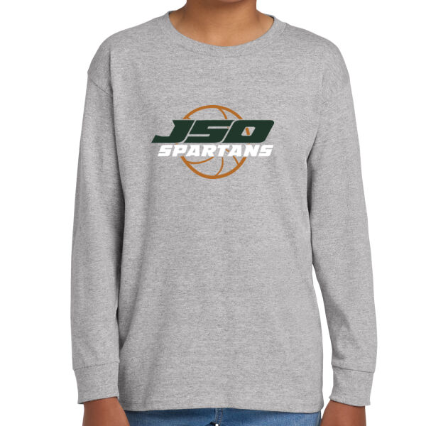 JSO Salinas Spartans Youth Heavy Cotton 100% Cotton Long Sleeve T Shirt Thumbnail
